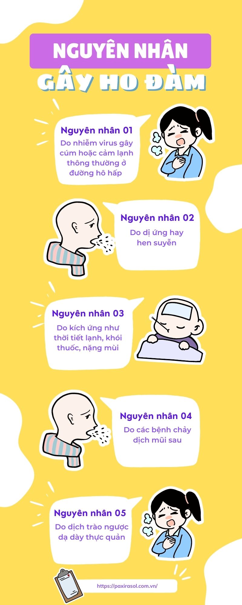 Nguyên Nhân Gây Ho Đàm Paxirasol